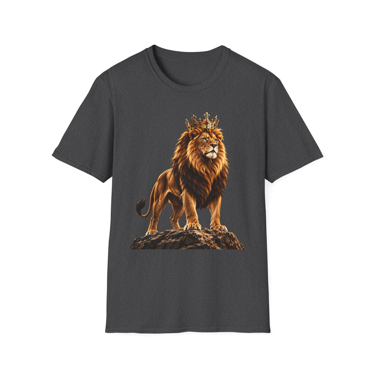 Lion King Crown T-Shirt — Regal Wildlife Graphic Tee
