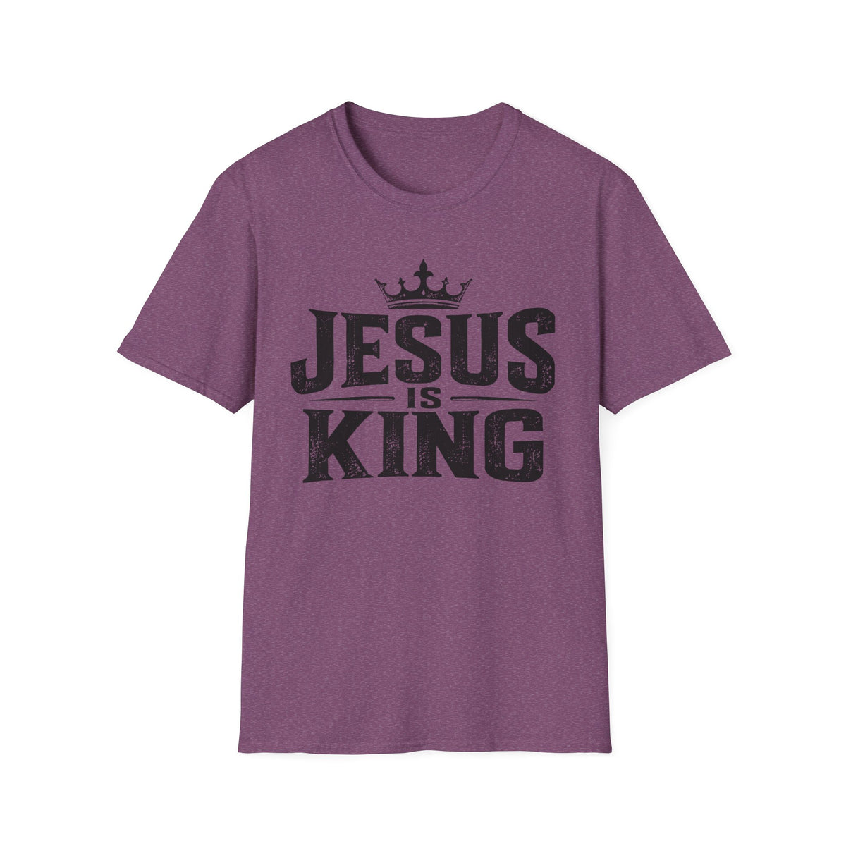 Jesus Is King T-Shirt – Christian Faith Tee with Crown Graphic