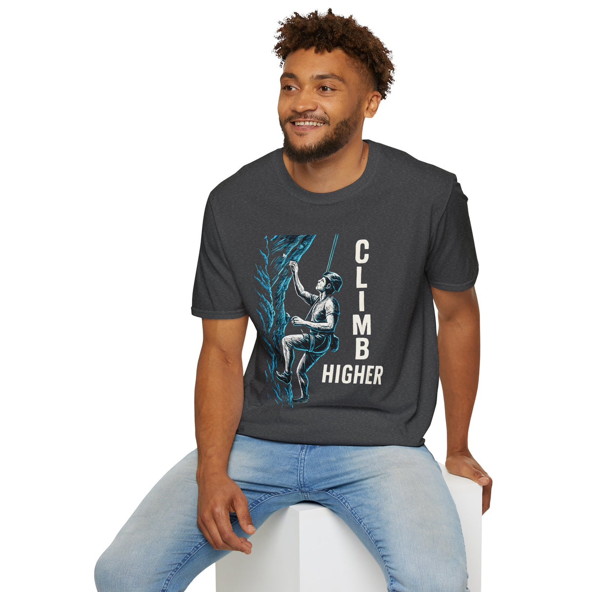 Climber Scaling Cliff T-Shirt