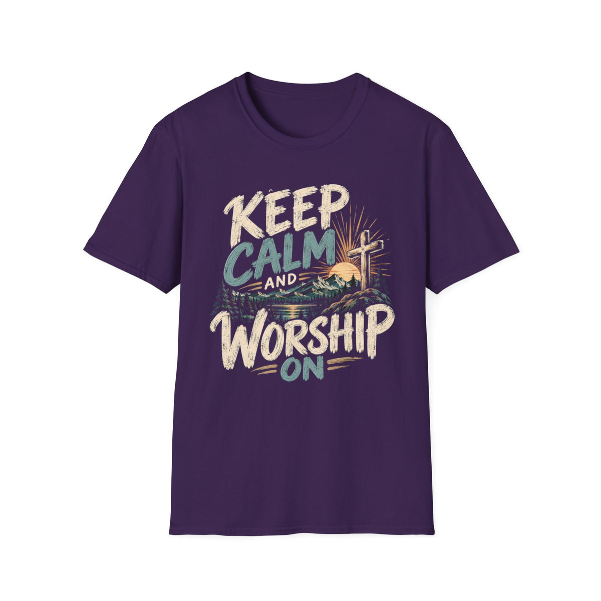 Keep Calm and Worship Christian Faith T-Shirt