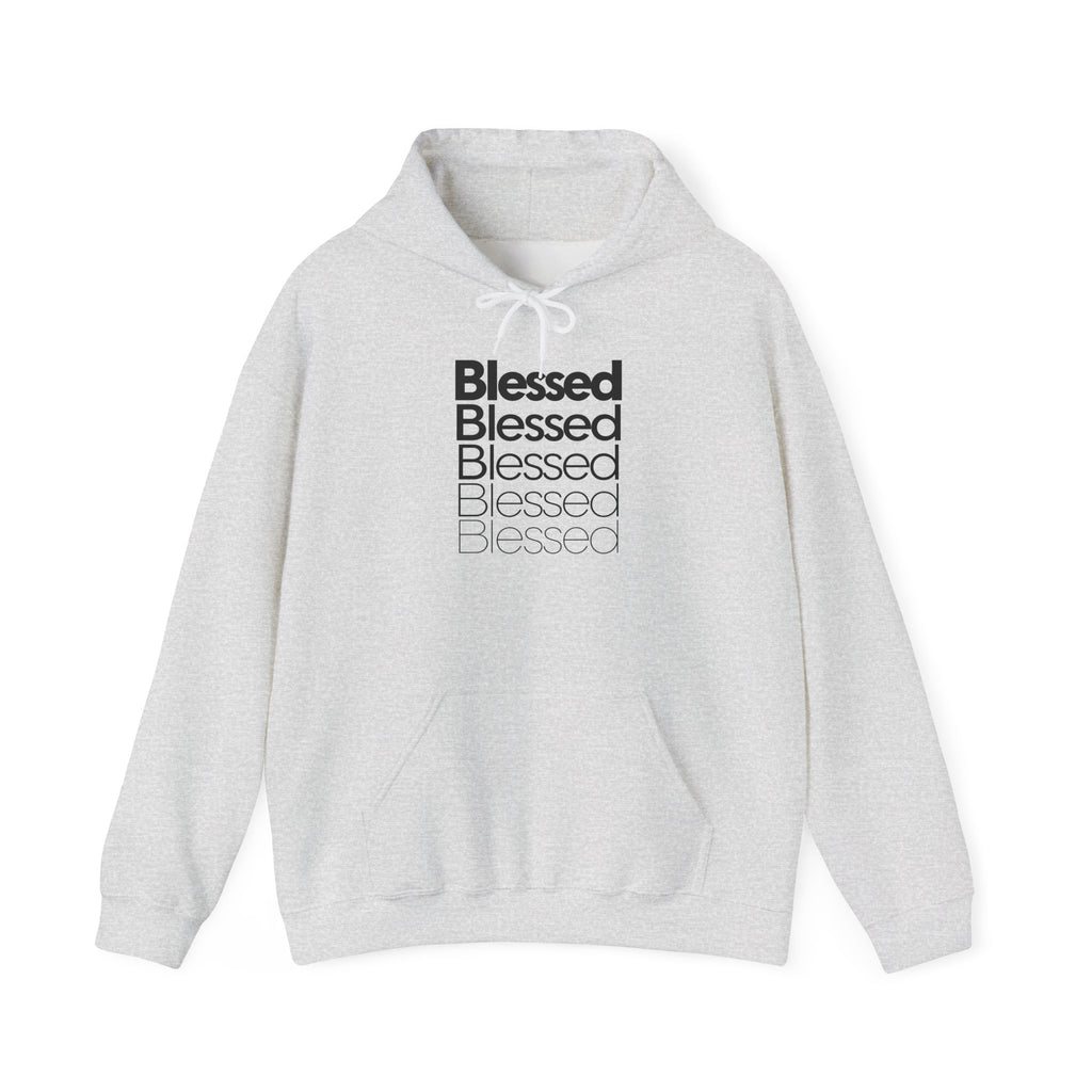 Blessed Stacked Text Faith Hoodie