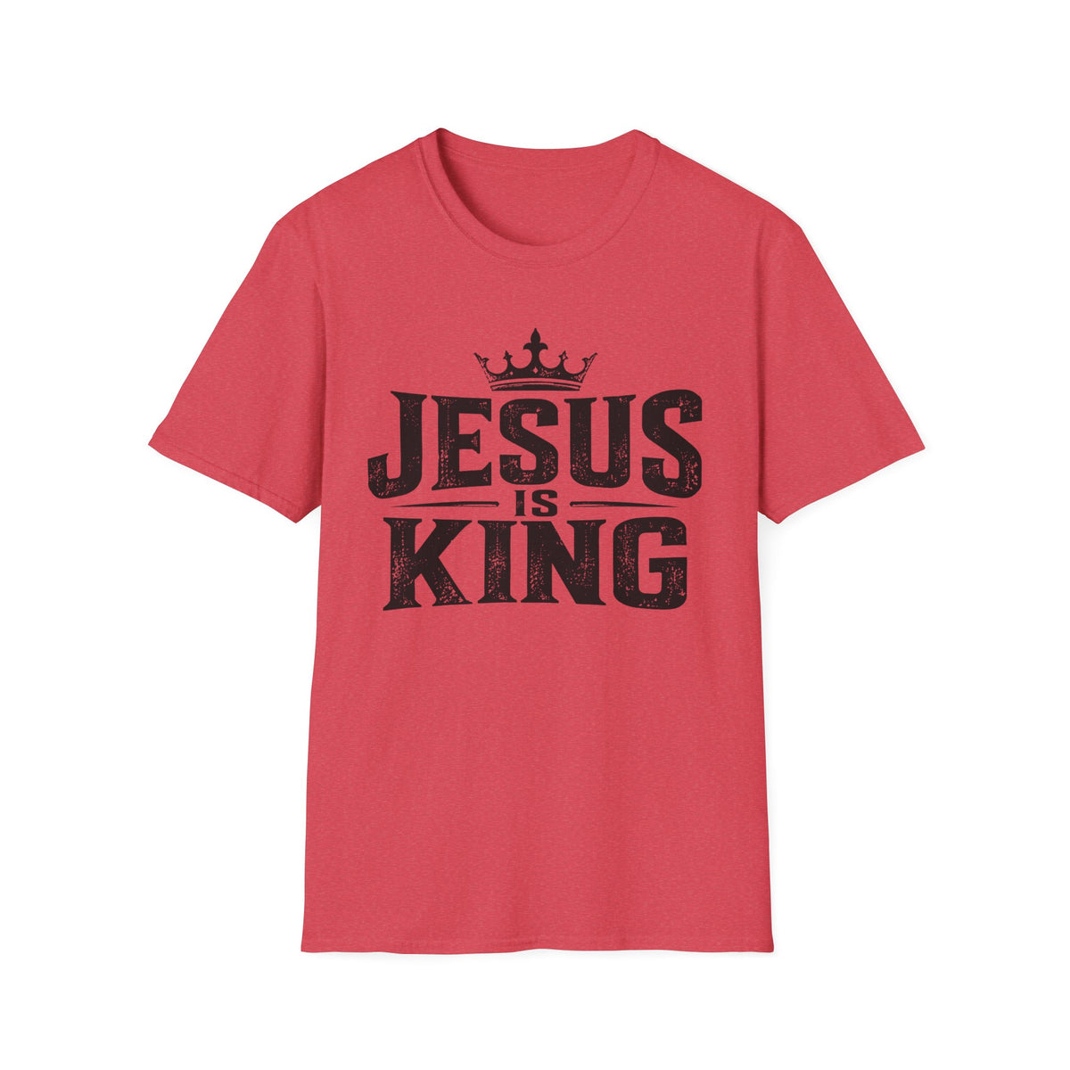 Jesus Is King T-Shirt – Christian Faith Tee with Crown Graphic
