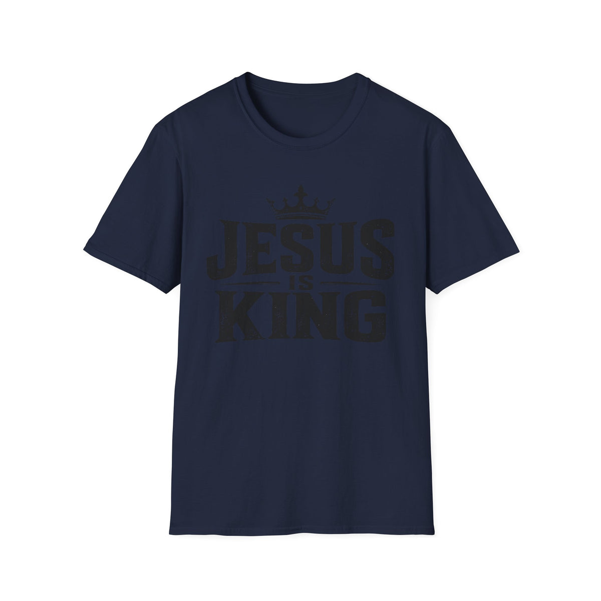 Jesus Is King T-Shirt – Christian Faith Tee with Crown Graphic