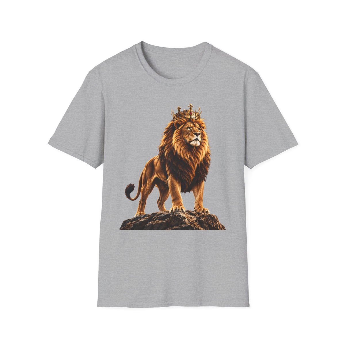 Lion King Crown T-Shirt — Regal Wildlife Graphic Tee