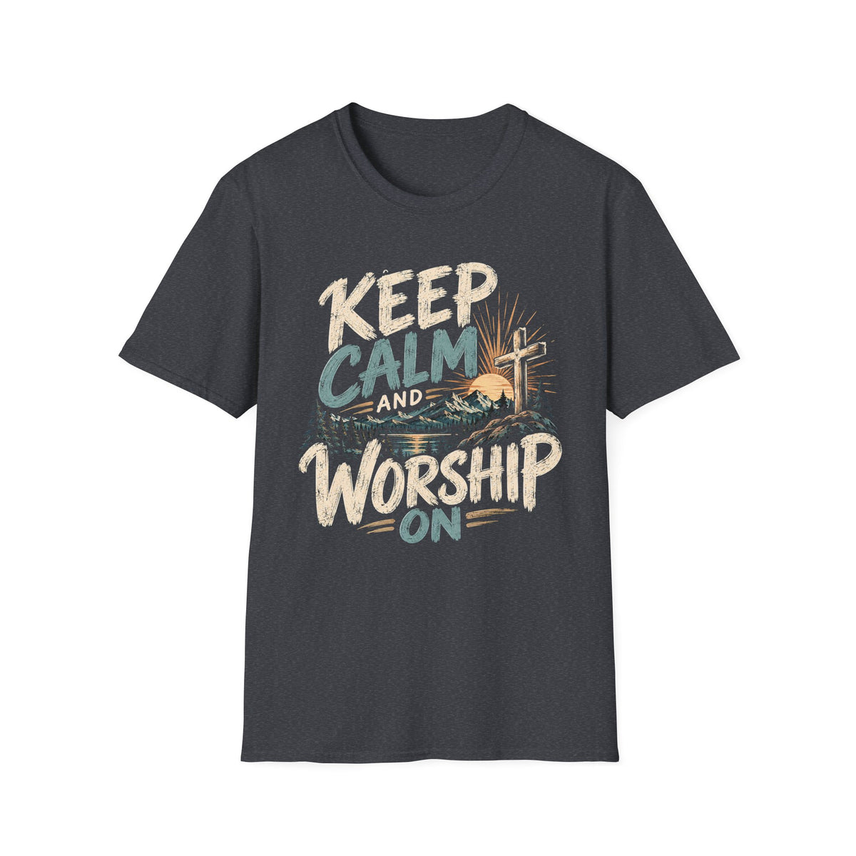 Keep Calm and Worship Christian Faith T-Shirt