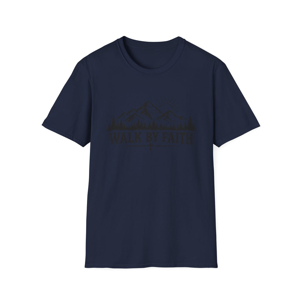 Walk By Faith Mountain T-Shirt — Christian Faith Outdoors Tee