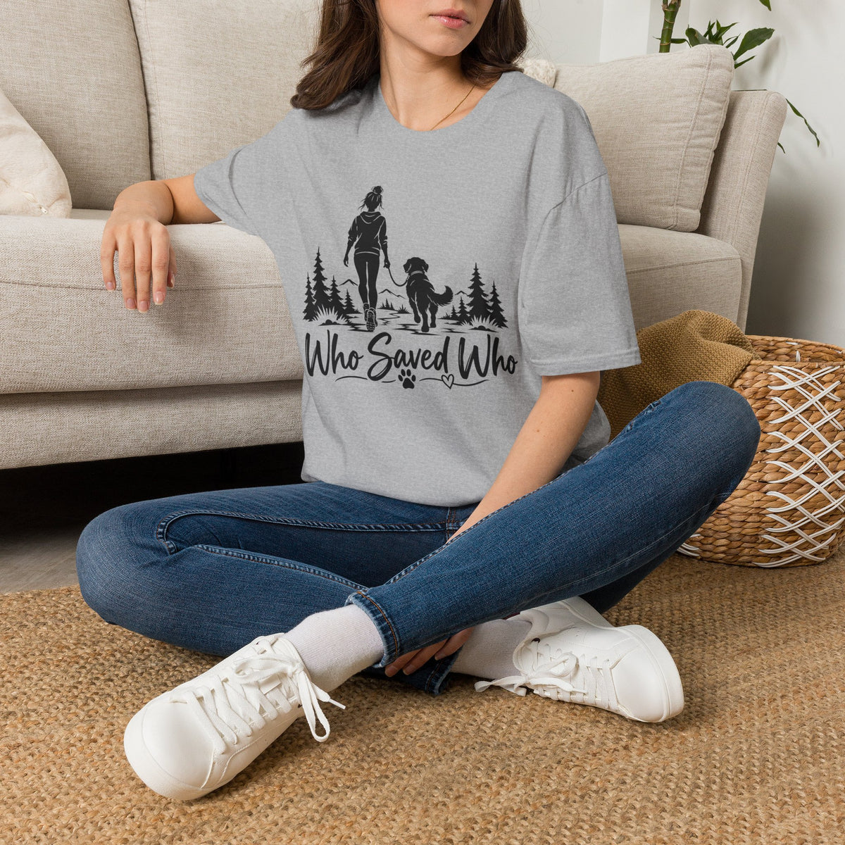Who Saved Who Woman T-Shirt – Graphic Tee