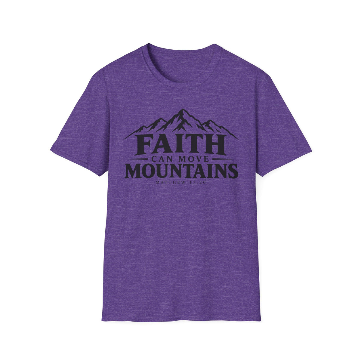 Faith Can Move Mountains T-Shirt — Inspirational Christian Mountain Scripture Tee