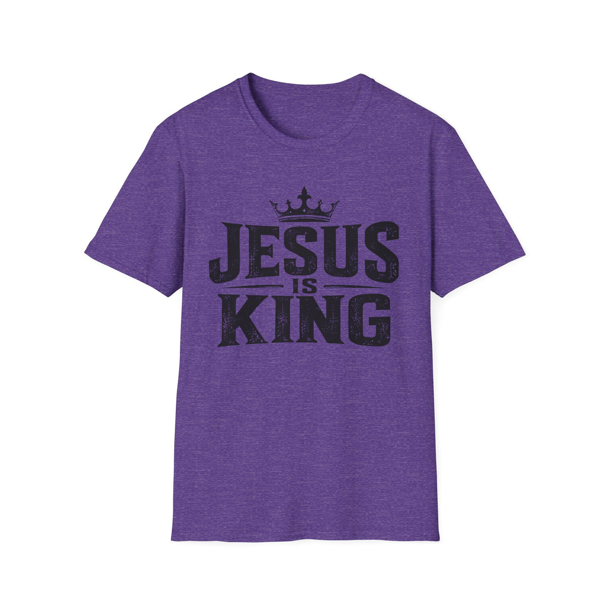 Jesus Is King T-Shirt – Christian Faith Tee with Crown Graphic