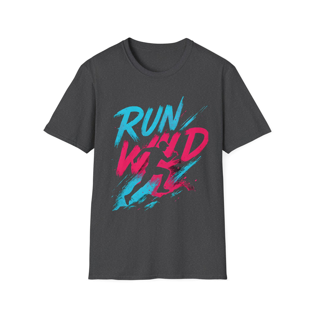Neon Run Wild Typography T-Shirt