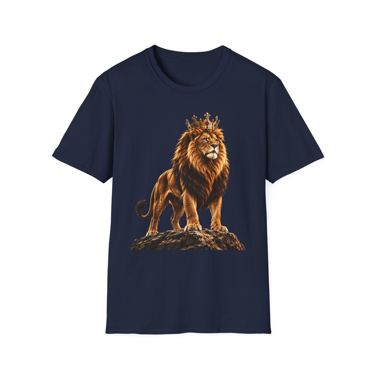 Lion King Crown T-Shirt — Regal Wildlife Graphic Tee