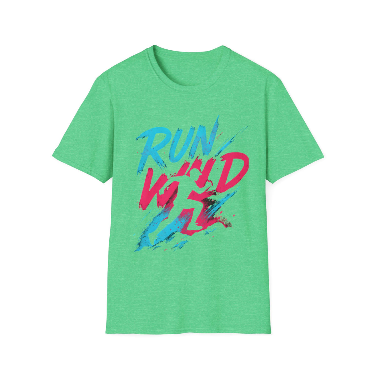 Neon Run Wild Typography T-Shirt