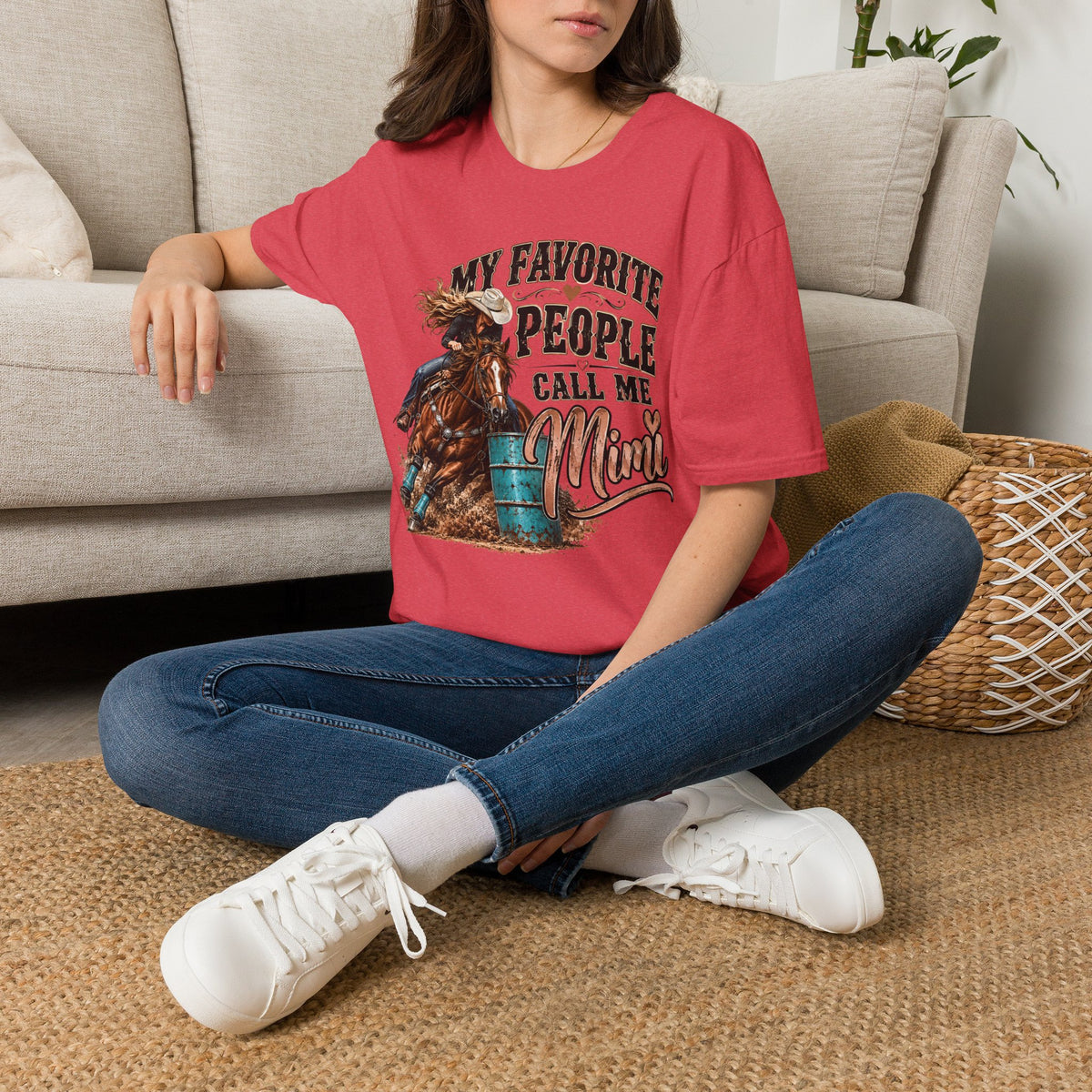 Mimi Cowboy Graphic T-Shirt — "My Favorite People Call Me Mimi" Western Tee