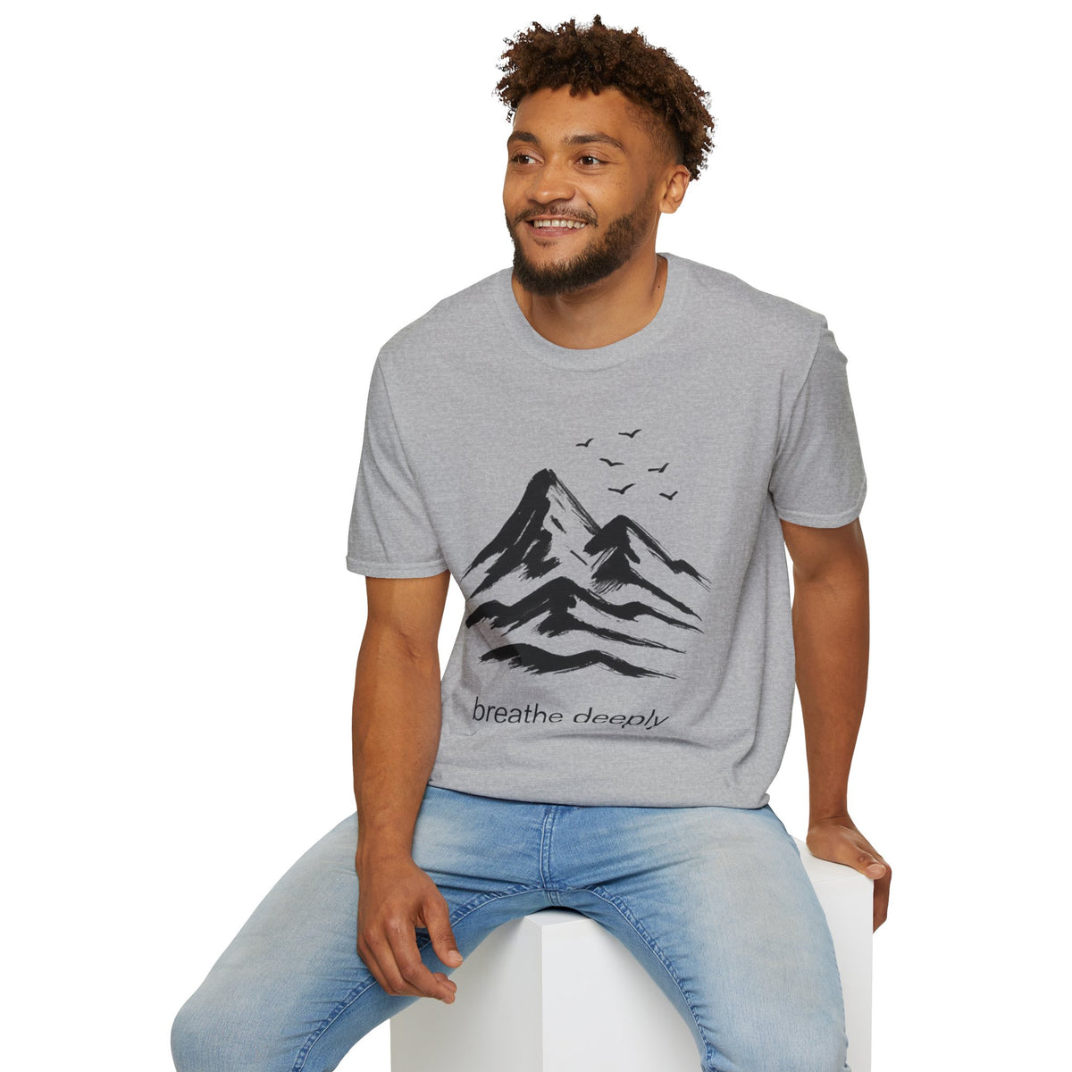 Mountains and birds T-Shirt