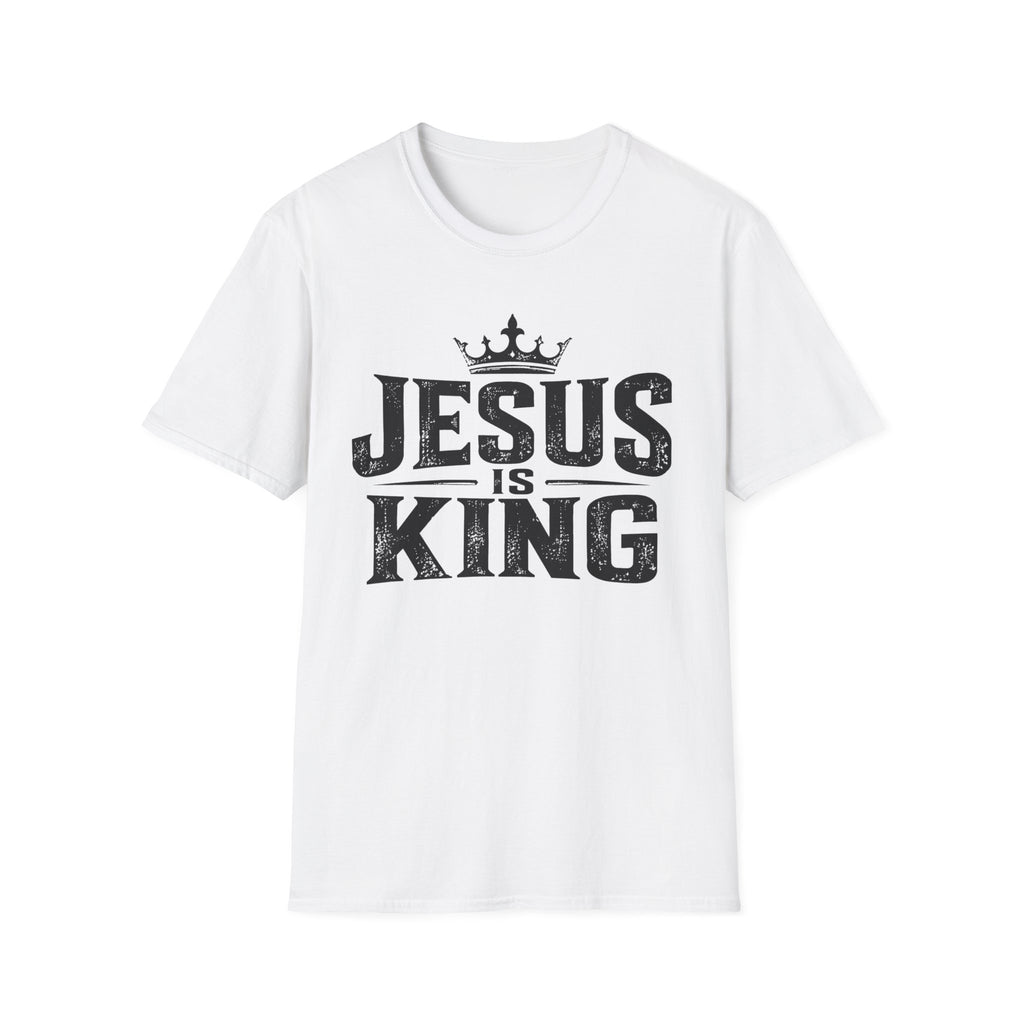 Jesus Is King T-Shirt – Christian Faith Tee with Crown Graphic