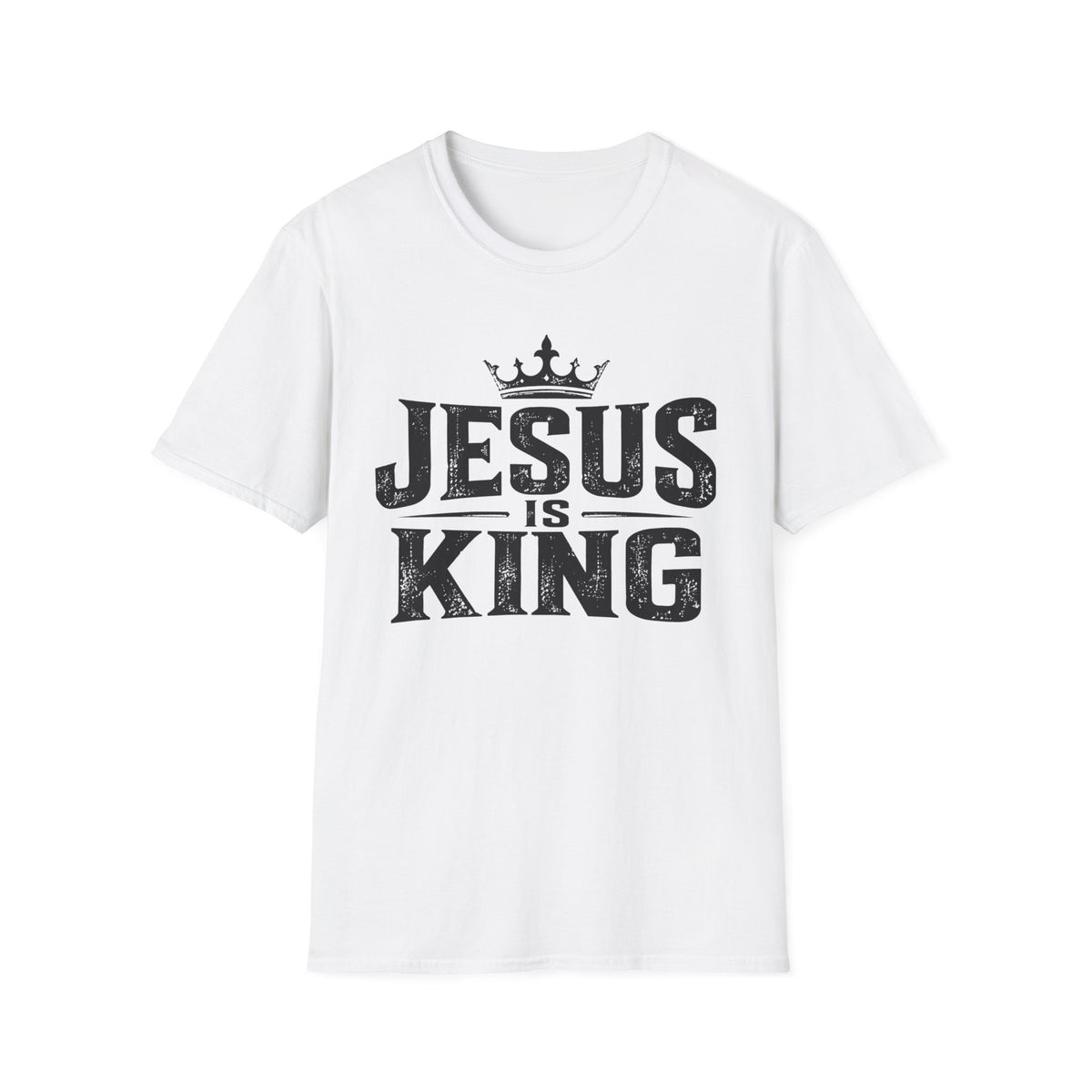 Jesus Is King T-Shirt – Christian Faith Tee with Crown Graphic