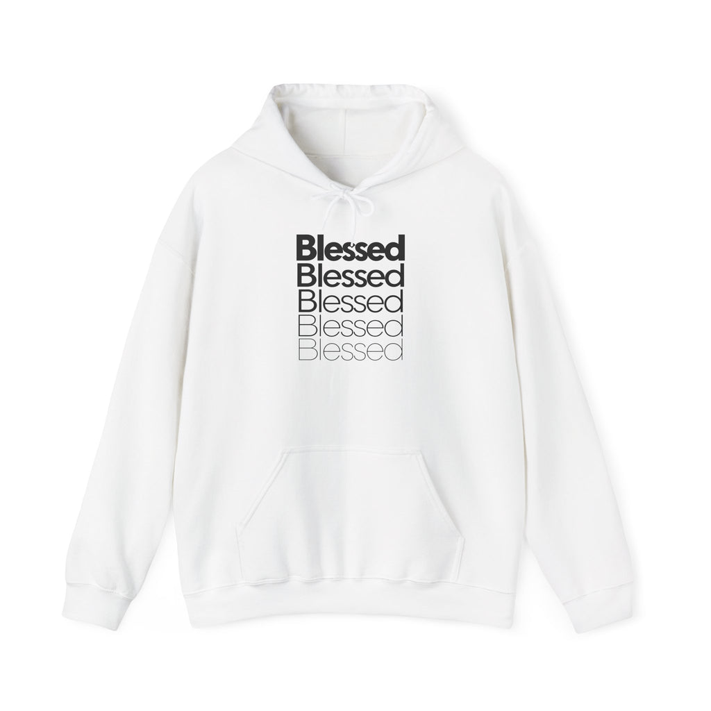 Blessed Stacked Text Faith Hoodie