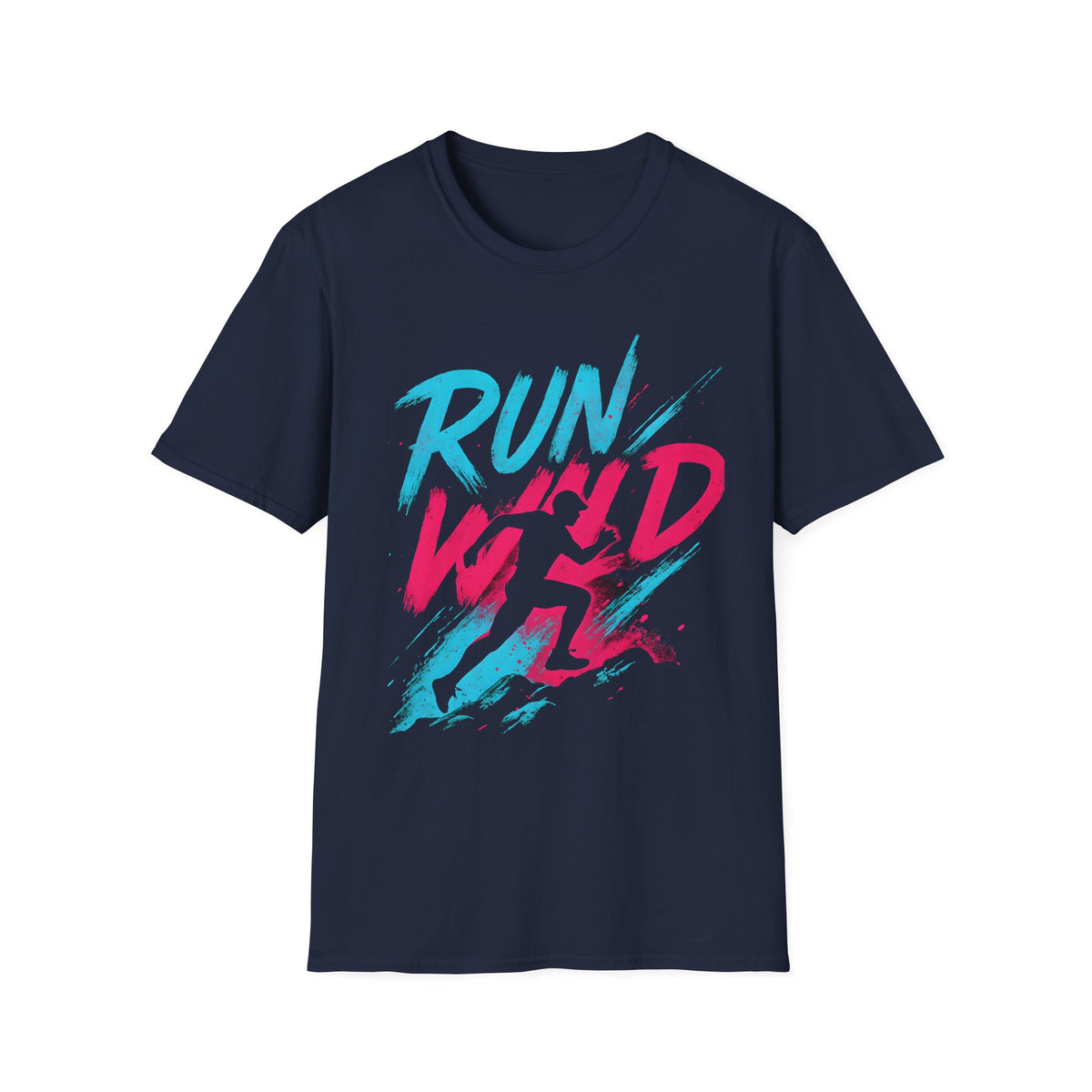 Neon Run Wild Typography T-Shirt