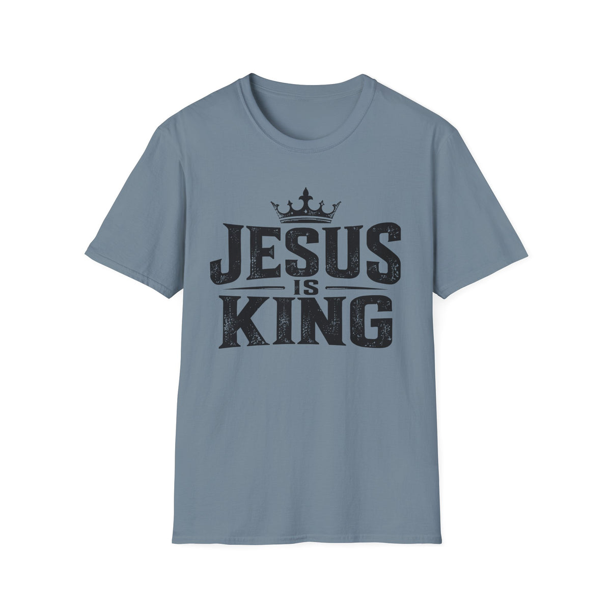 Jesus Is King T-Shirt – Christian Faith Tee with Crown Graphic