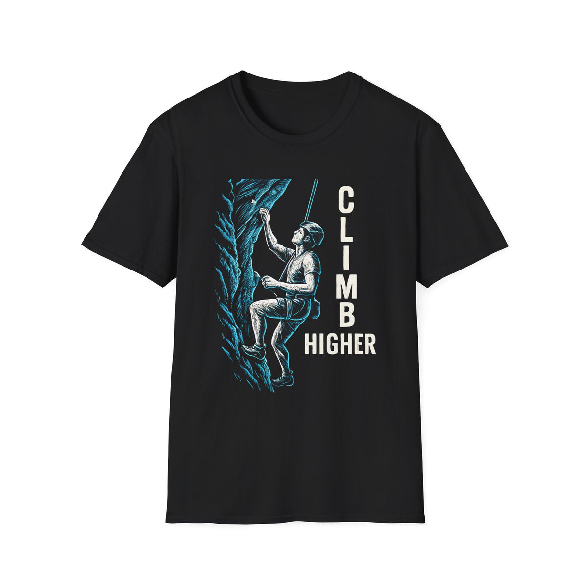 Climber Scaling Cliff T-Shirt