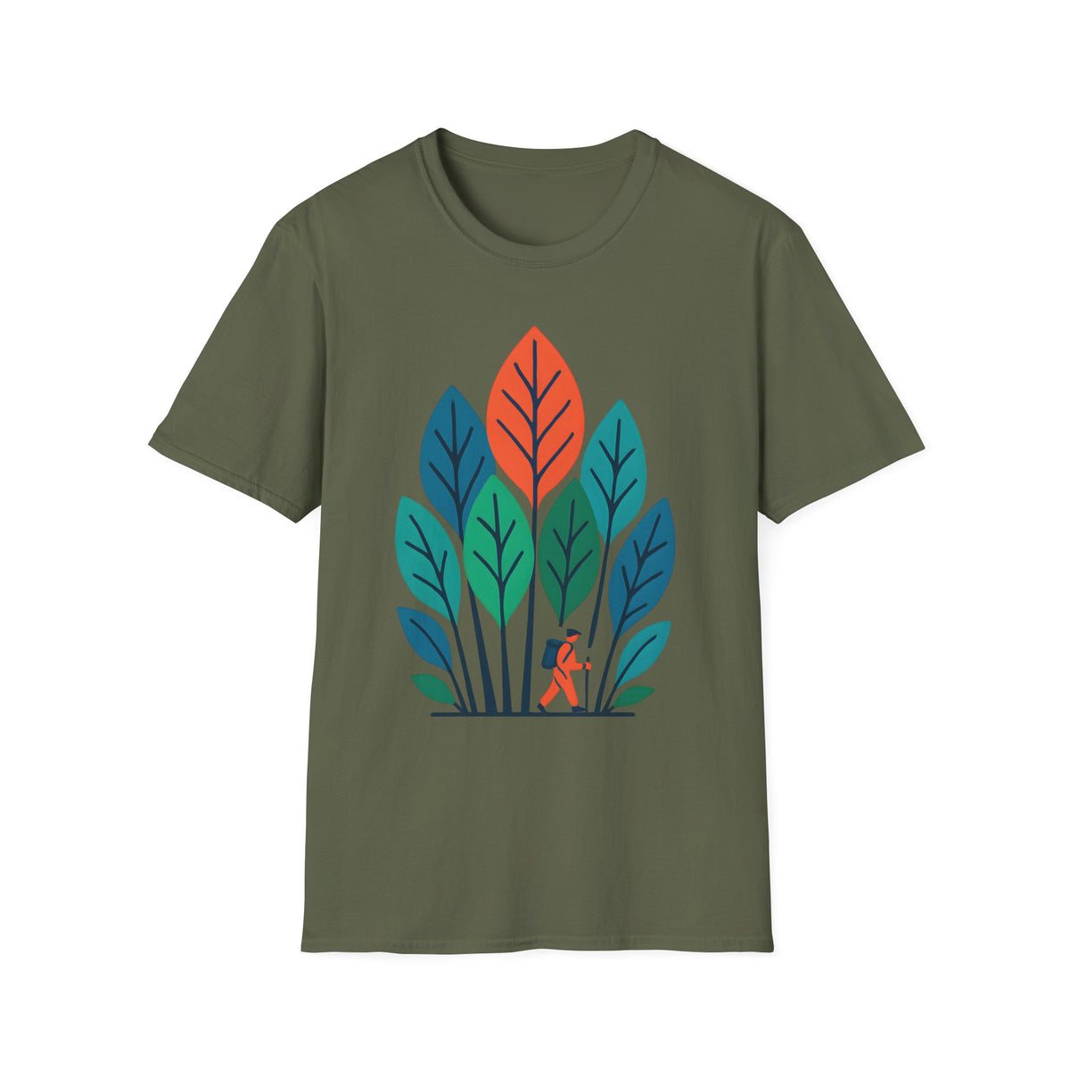 Hiker in Leaves T-Shirt