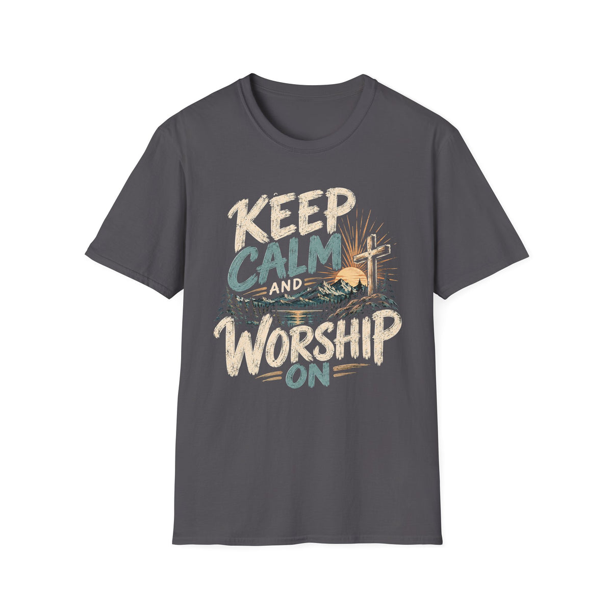 Keep Calm and Worship Christian Faith T-Shirt