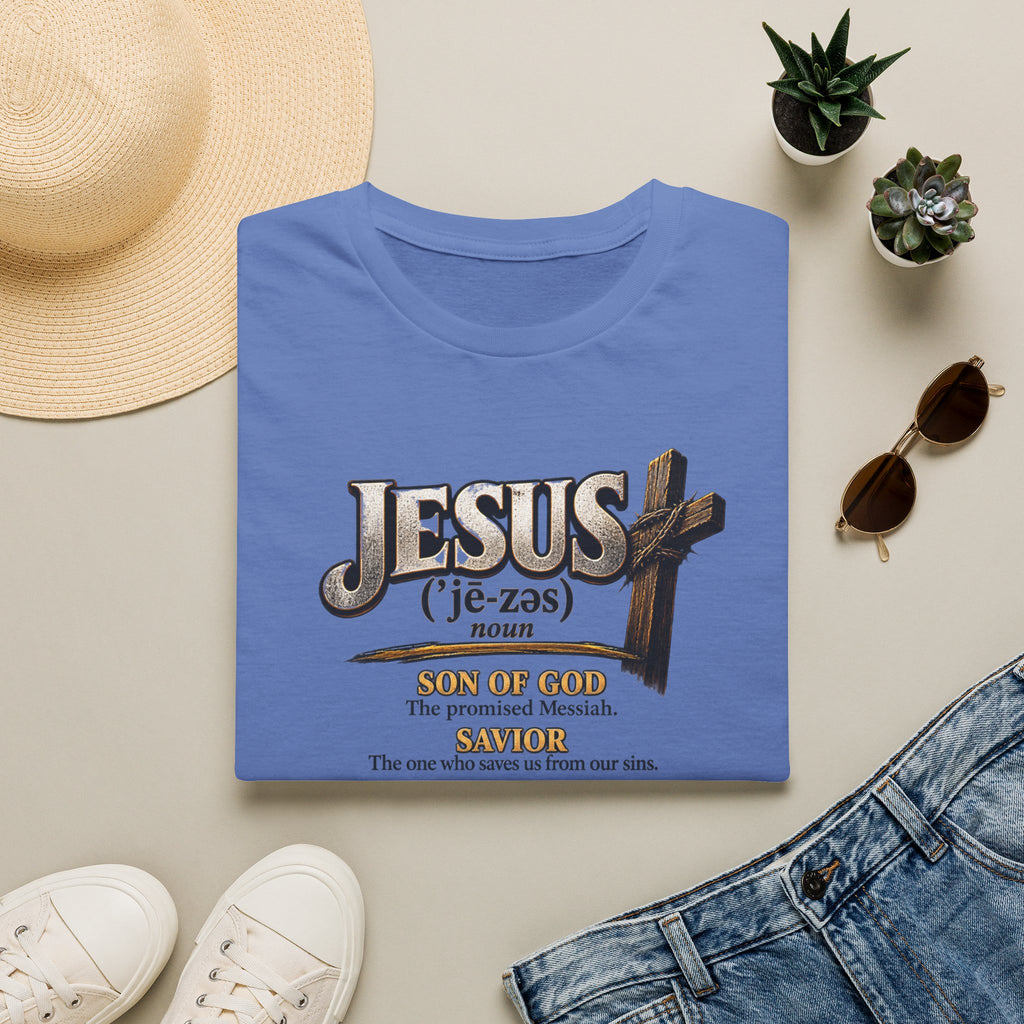 Jesus Definition T‑Shirt — Faithful Christian Scripture Tee with Cross