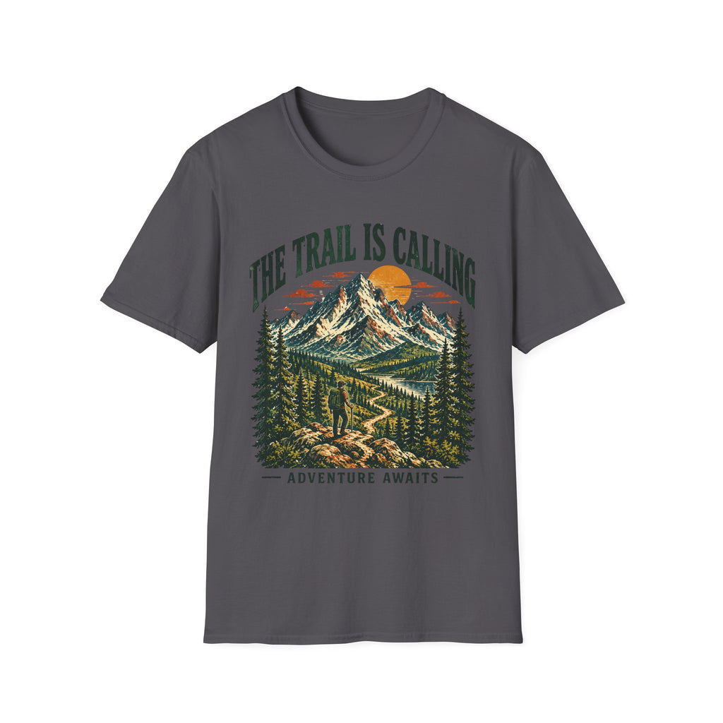 Camping Outdoor Adventure T-Shirt — "The Trail Is Calling"