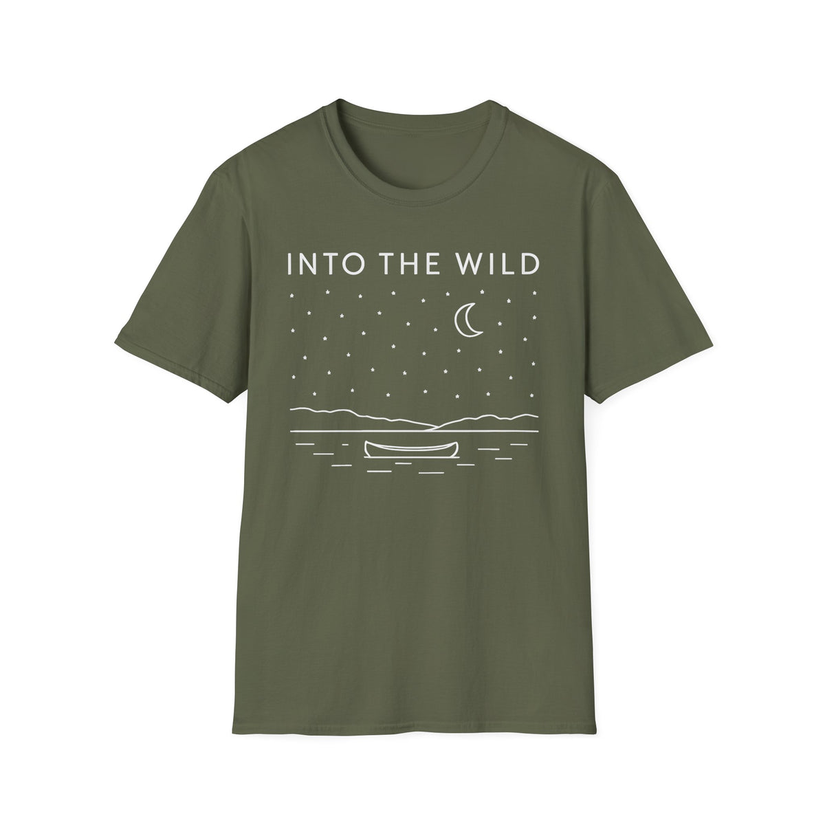 Moonlit Night Boat T-Shirt