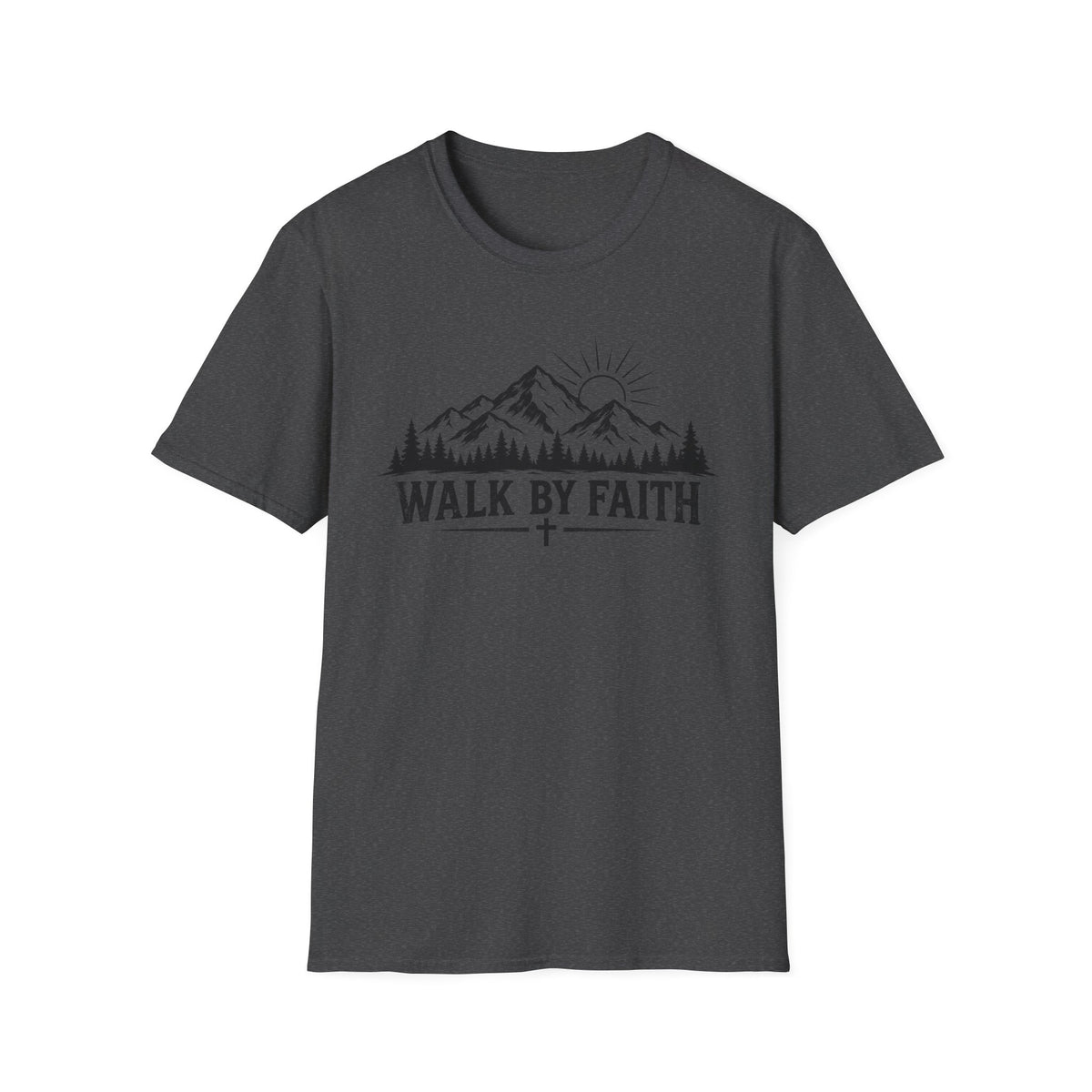 Walk By Faith Mountain T-Shirt — Christian Faith Outdoors Tee