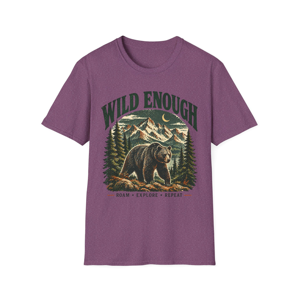 Bear Outdoor Adventure T-Shirt — "Wild Enough"