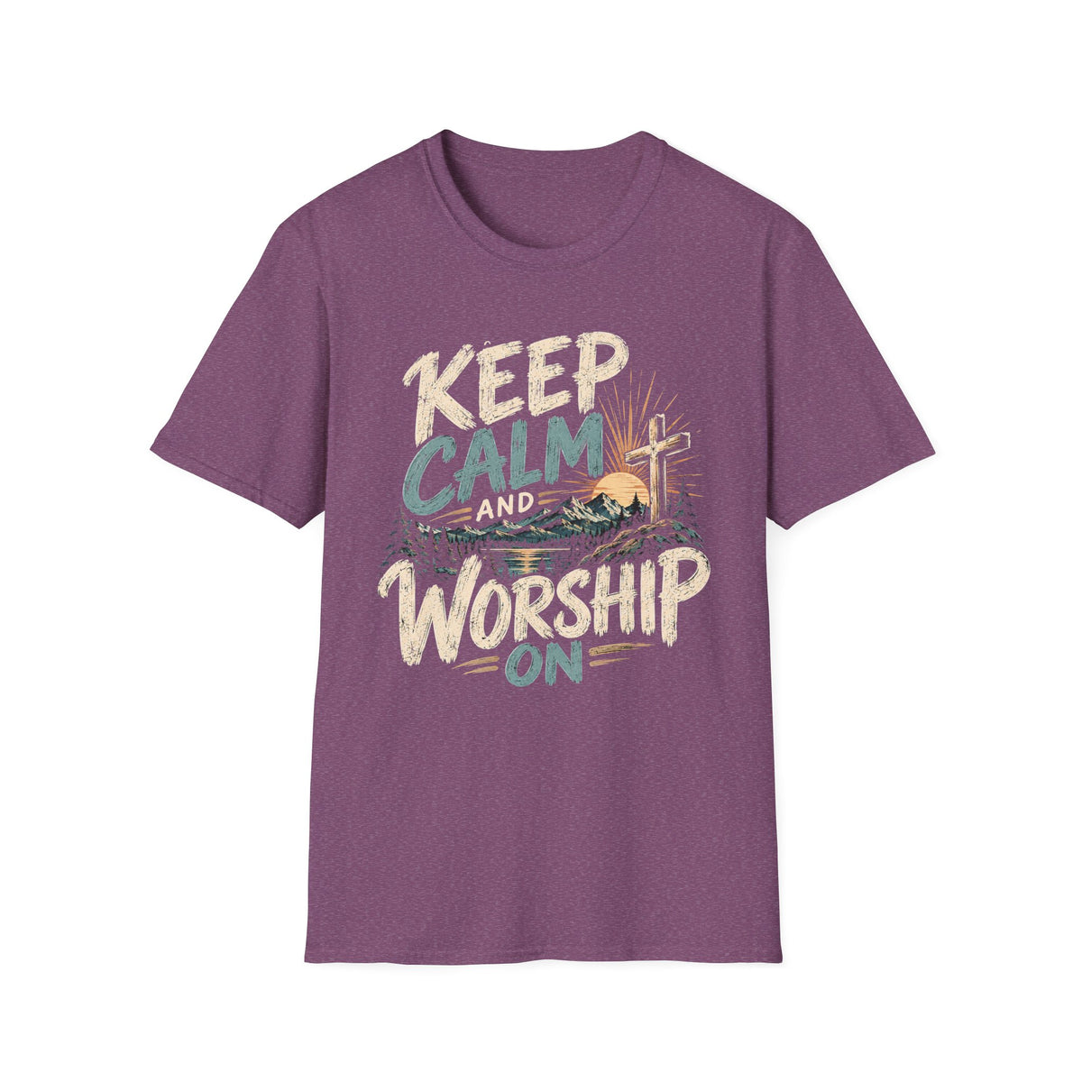 Keep Calm and Worship Christian Faith T-Shirt