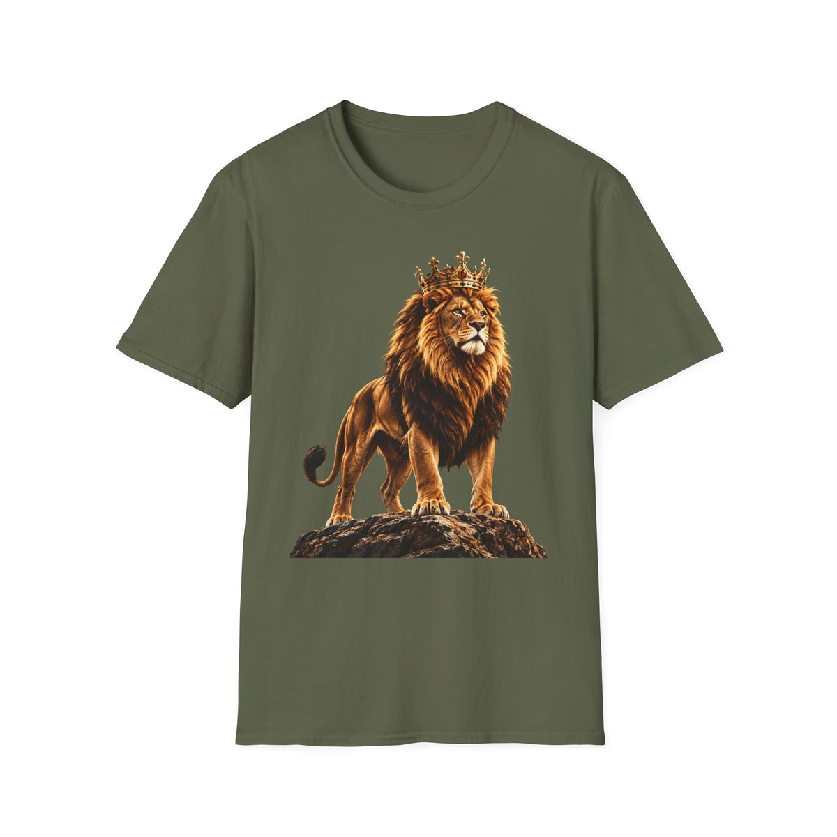 Lion King Crown T-Shirt — Regal Wildlife Graphic Tee