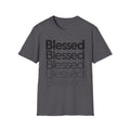 Blessed Repeat T-Shirt — Minimalist Spiritual Graphic Tee