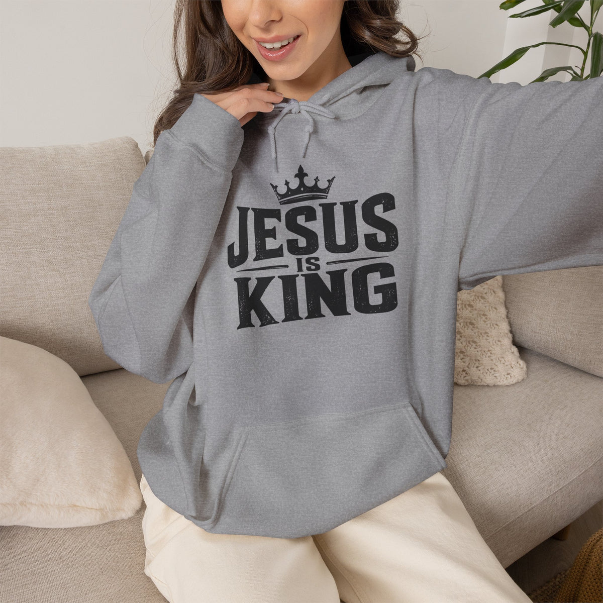 Jesus Is King Christian Faith Hoodie