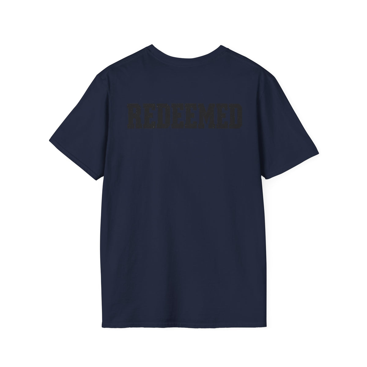 Believe Christian T-Shirt — "We Must Be Born Again" Back Cross Tee