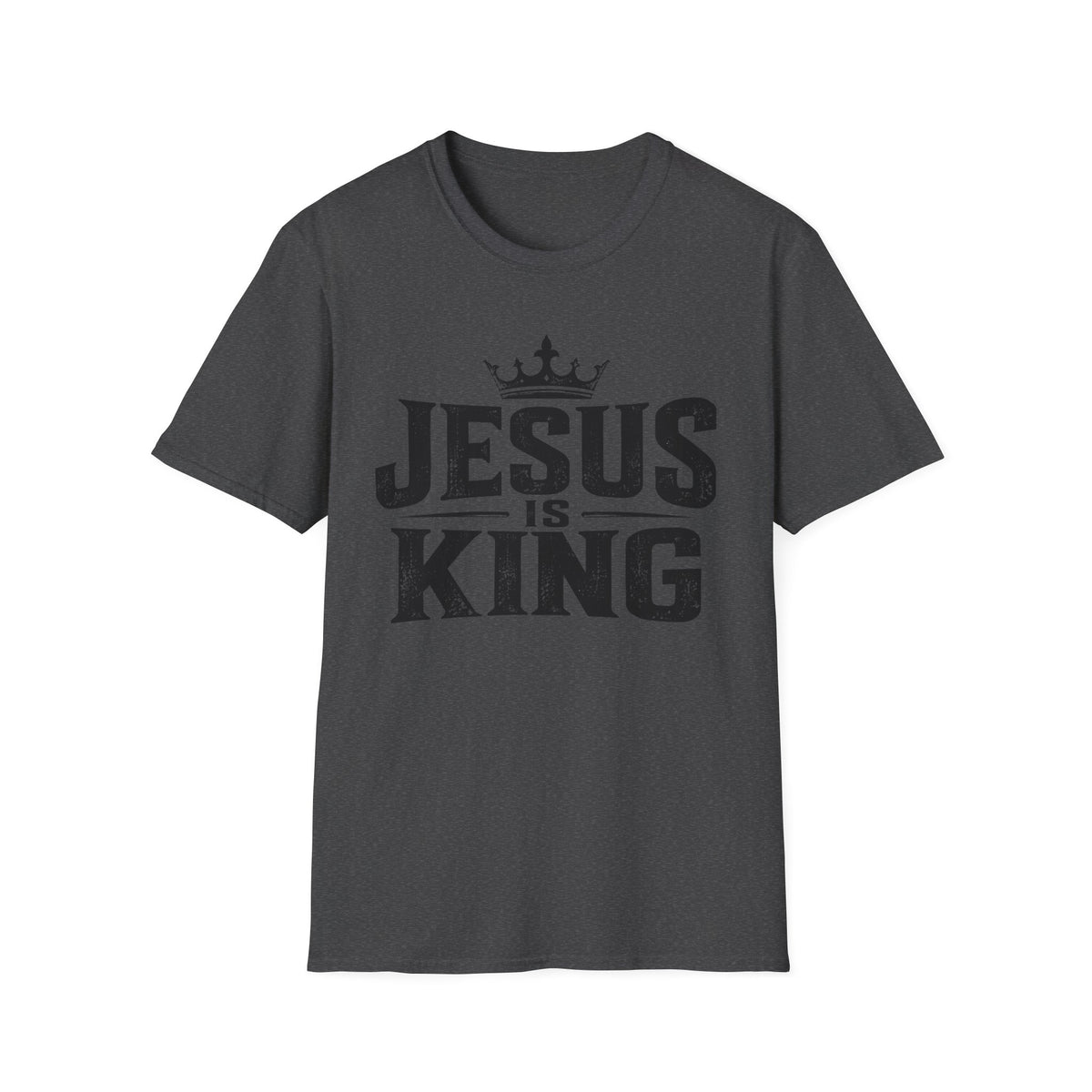 Jesus Is King T-Shirt – Christian Faith Tee with Crown Graphic