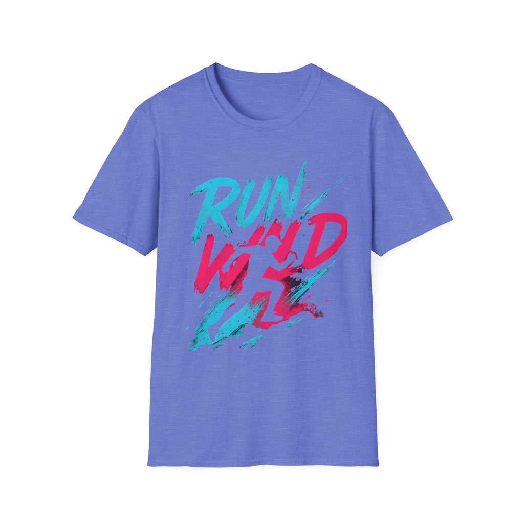 Neon Run Wild Typography T-Shirt