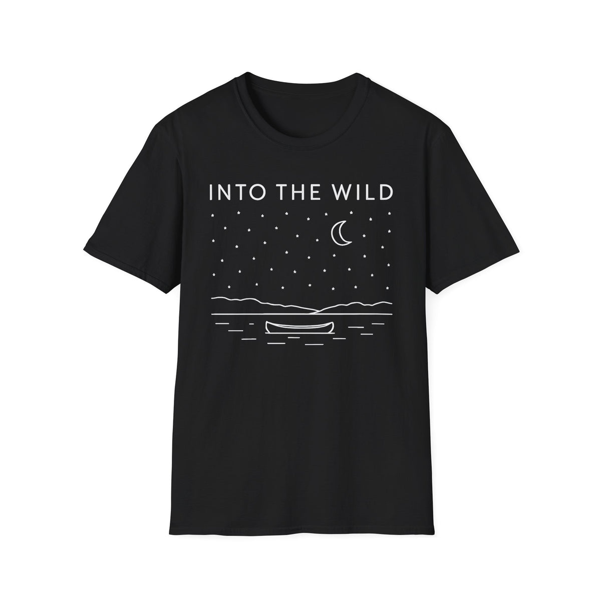 Moonlit Night Boat T-Shirt