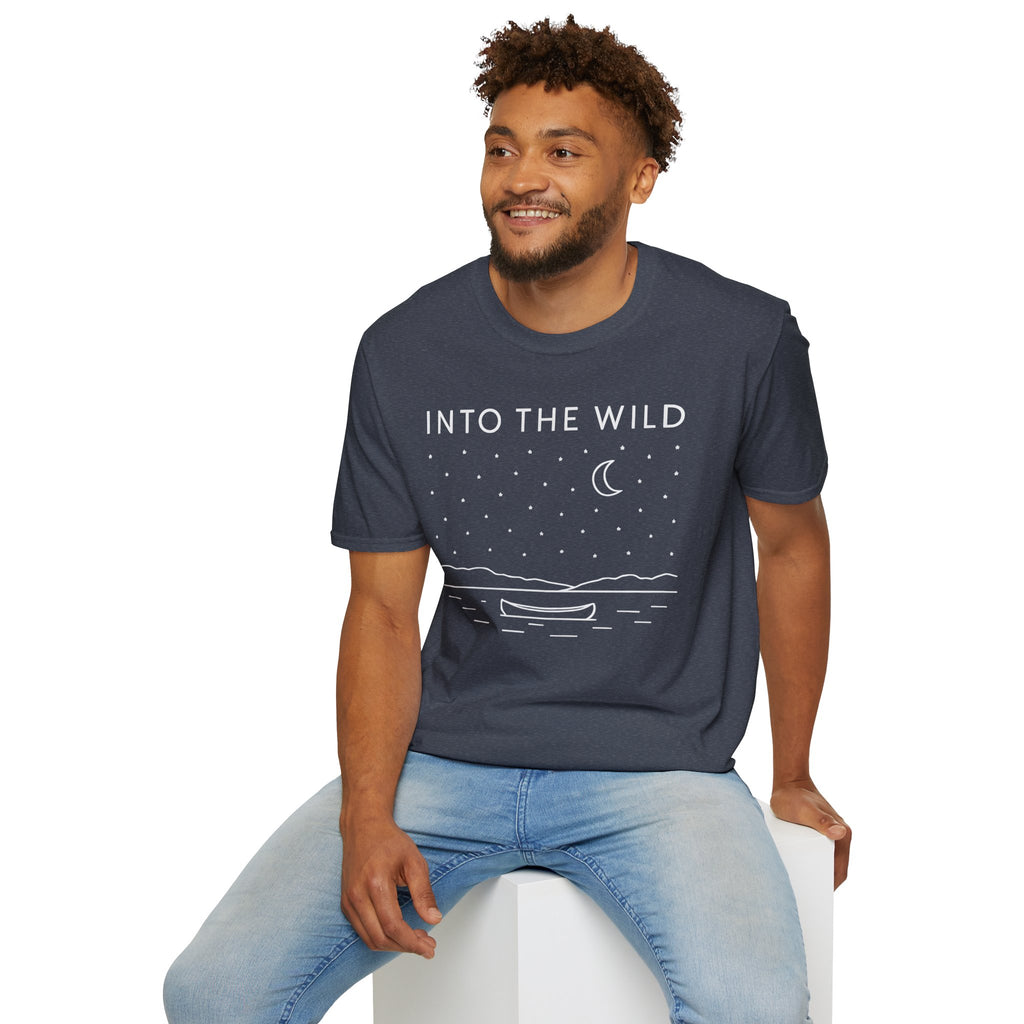 Moonlit Night Boat T-Shirt