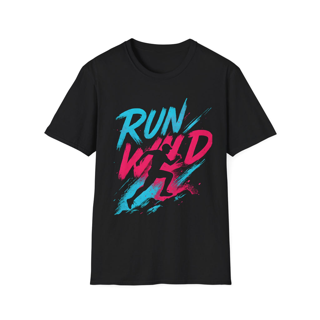 Neon Run Wild Typography T-Shirt