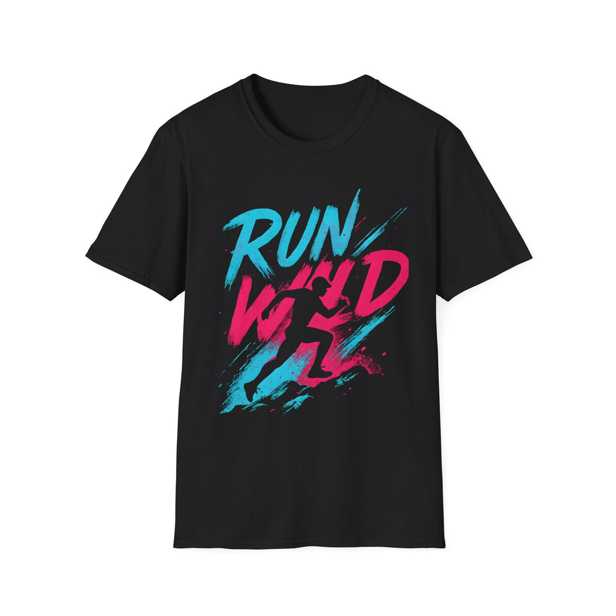 Neon Run Wild Typography T-Shirt