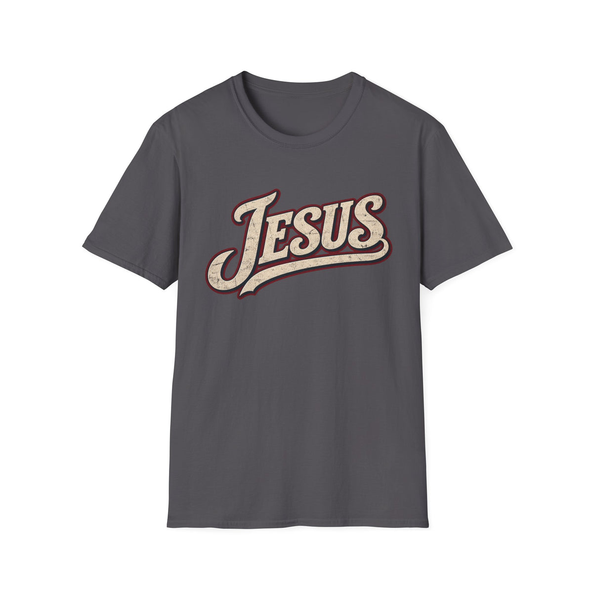 Jesus Script T‑Shirt — Vintage Retro Faith Tee