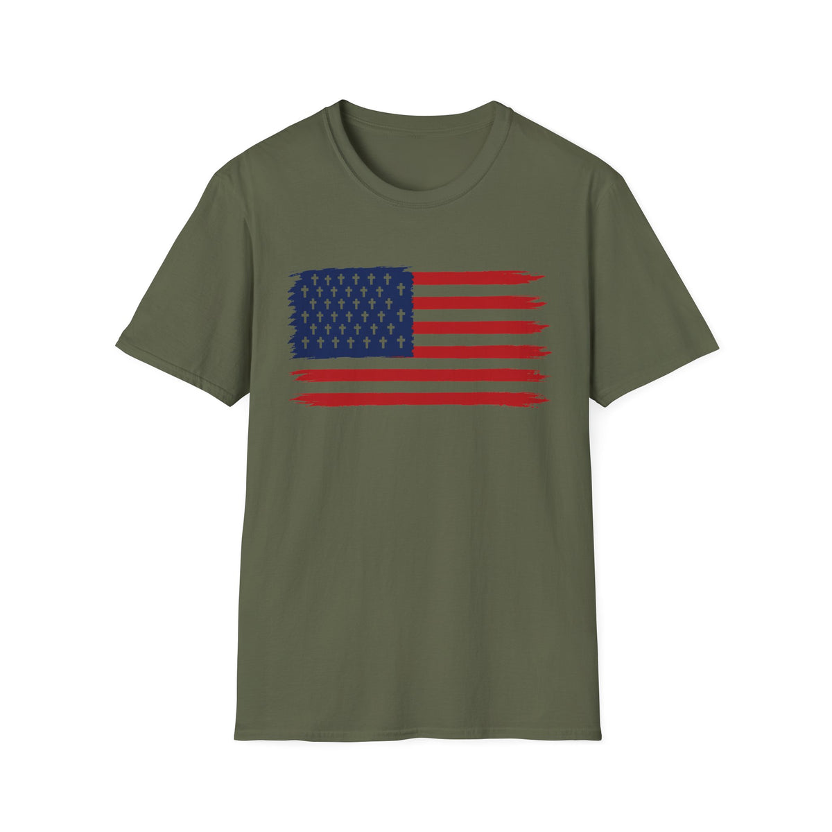 American Flag T-Shirt – Patriotic USA Stars and Stripes
