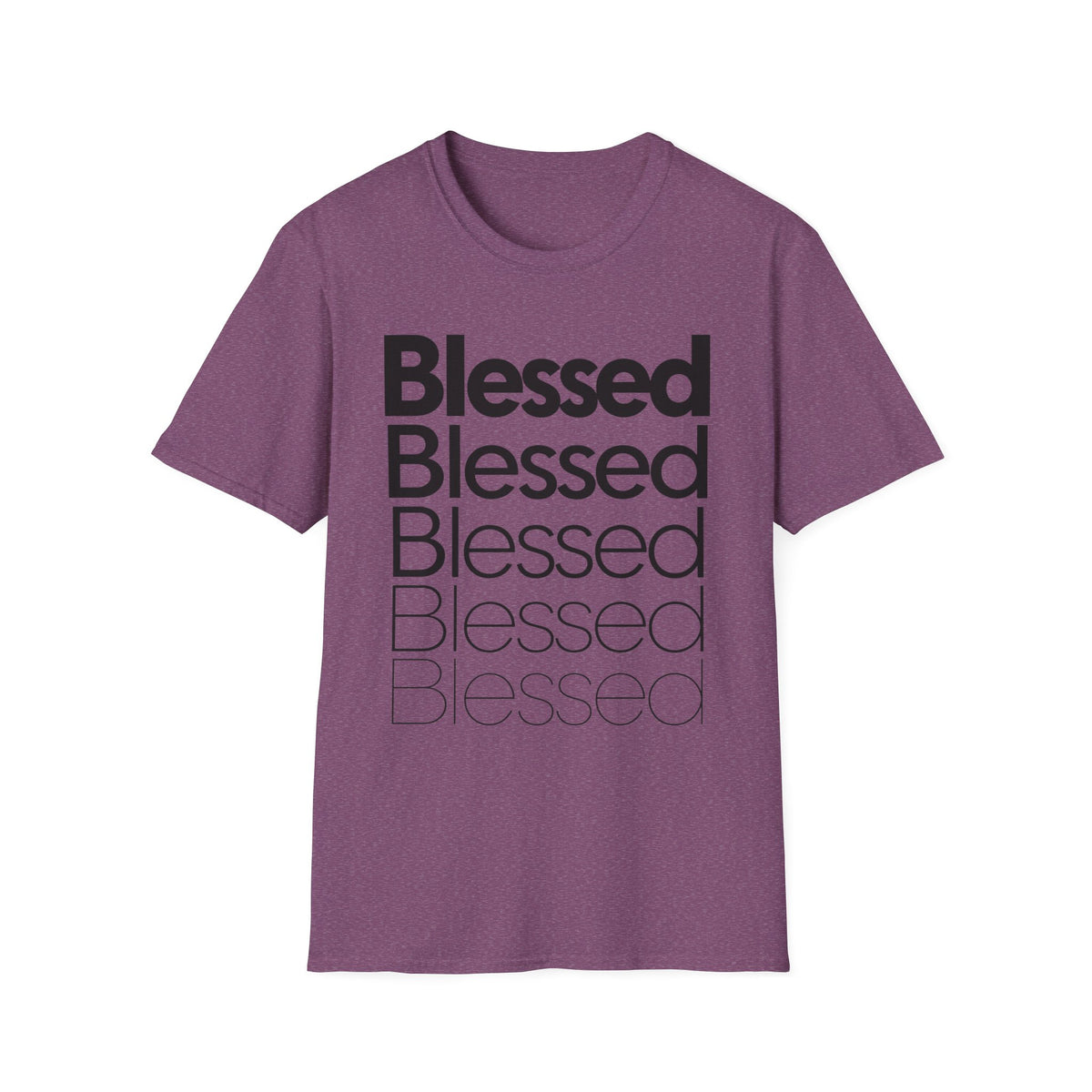 Blessed Repeat T-Shirt — Minimalist Spiritual Graphic Tee