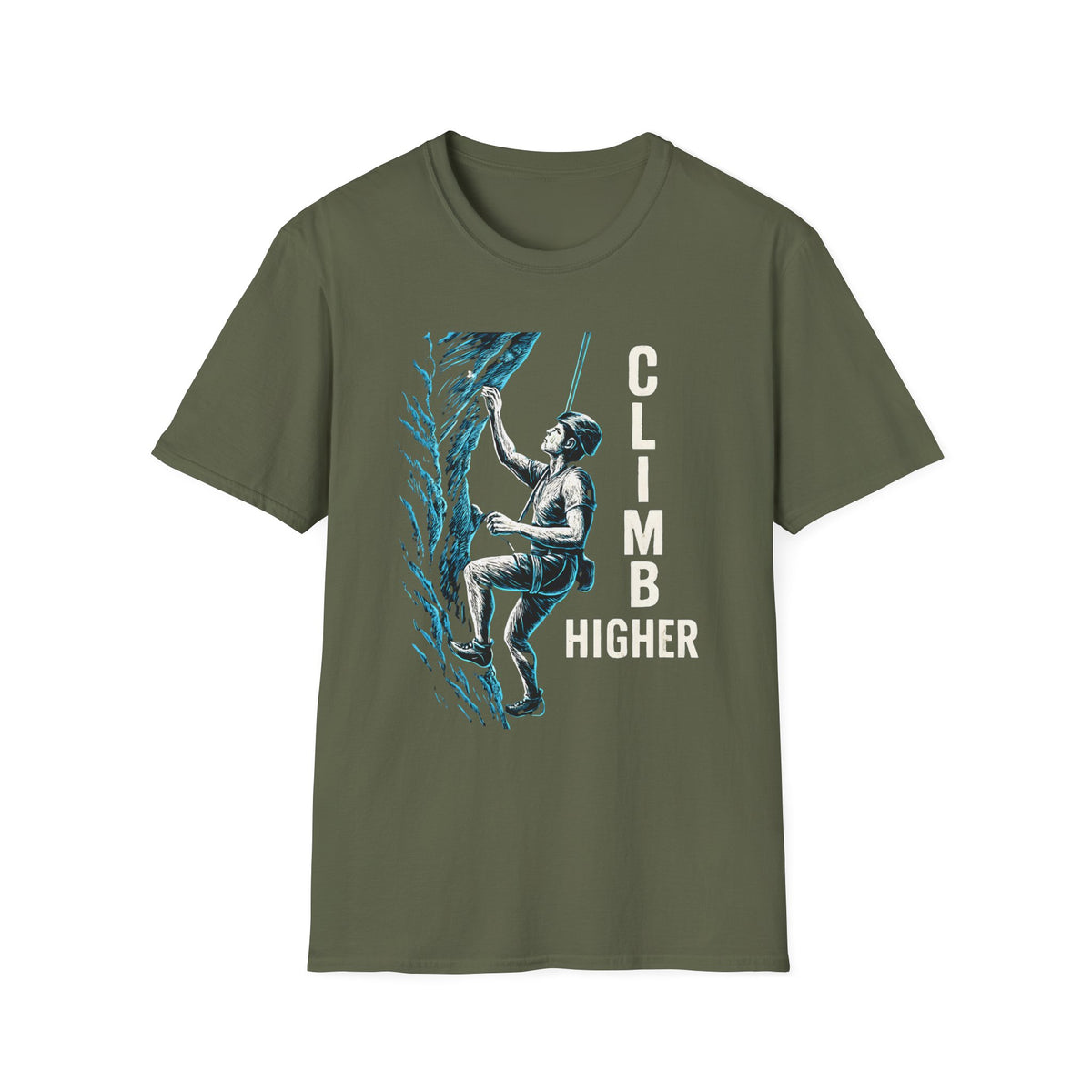 Climber Scaling Cliff T-Shirt