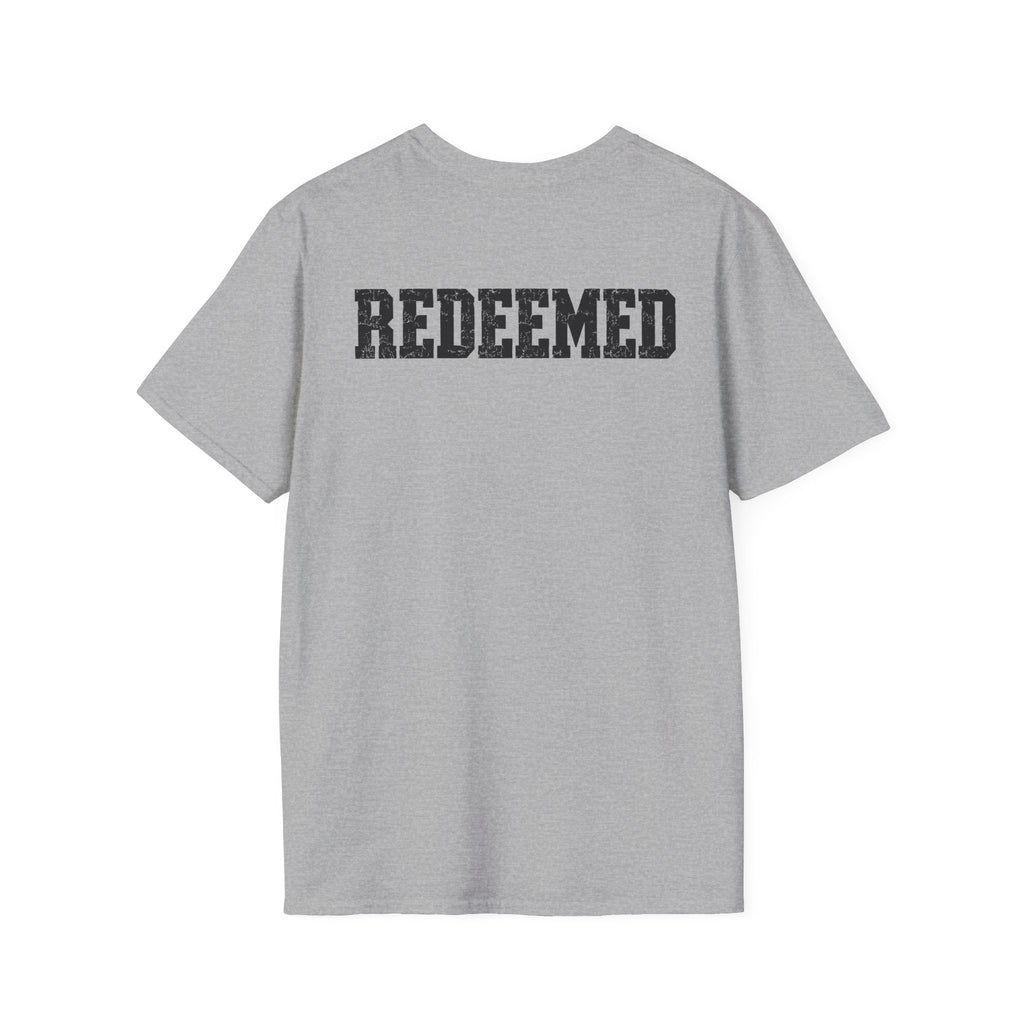 Believe Christian T-Shirt — "We Must Be Born Again" Back Cross Tee