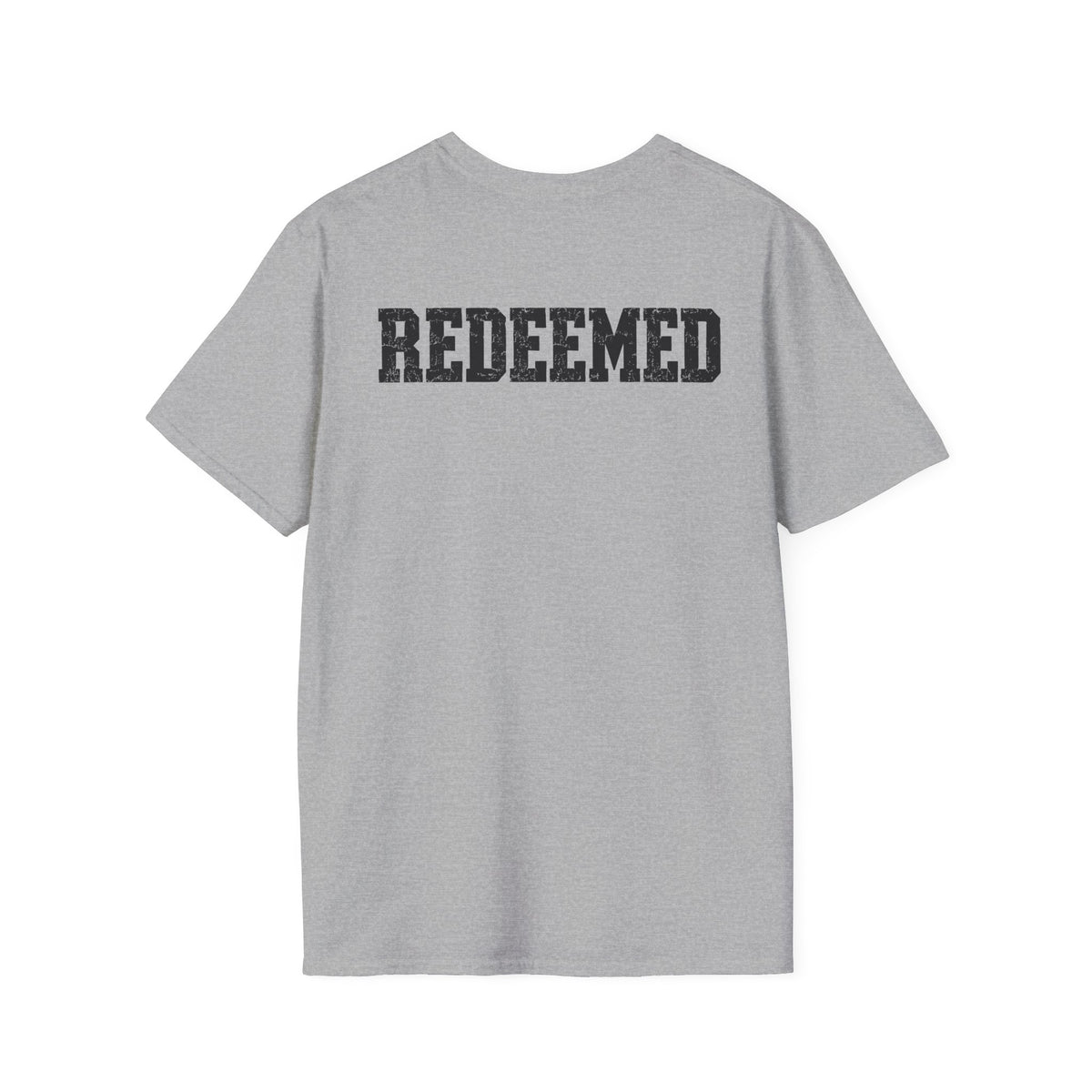 Believe Christian T-Shirt — "We Must Be Born Again" Back Cross Tee