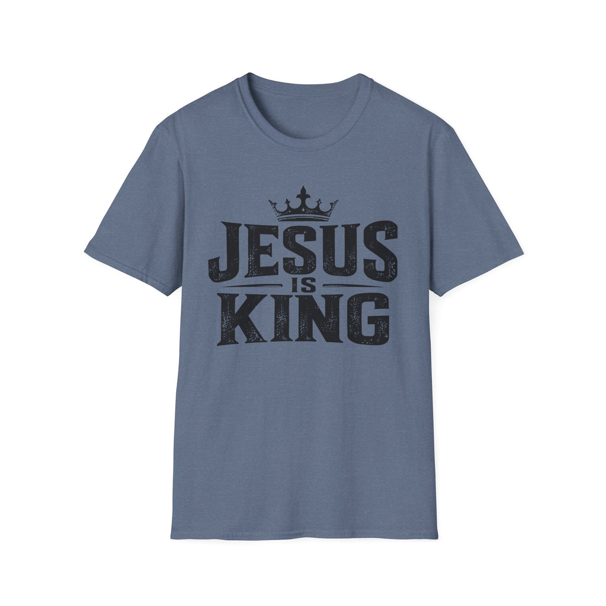 Jesus Is King T-Shirt – Christian Faith Tee with Crown Graphic