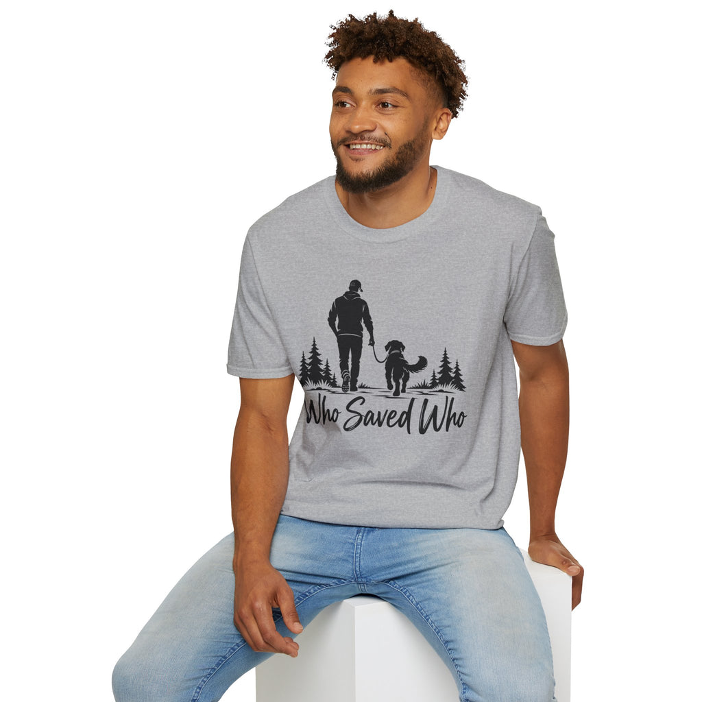 Who Saved Who Man T-Shirt – Graphic Tee